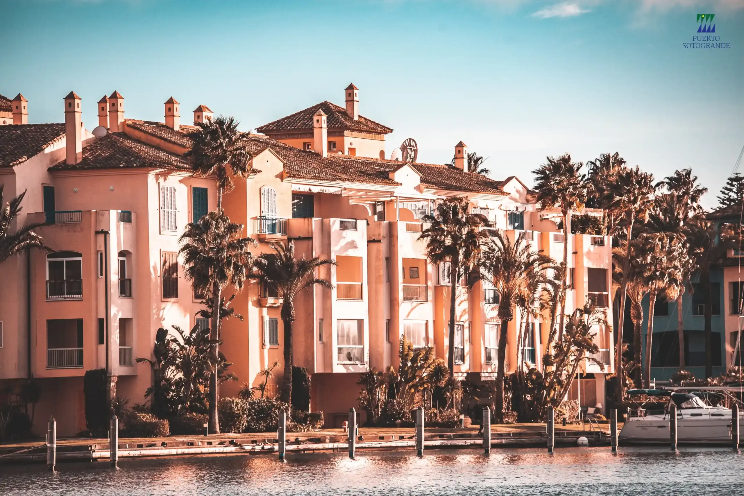 Vista del puerto de Sotogrande