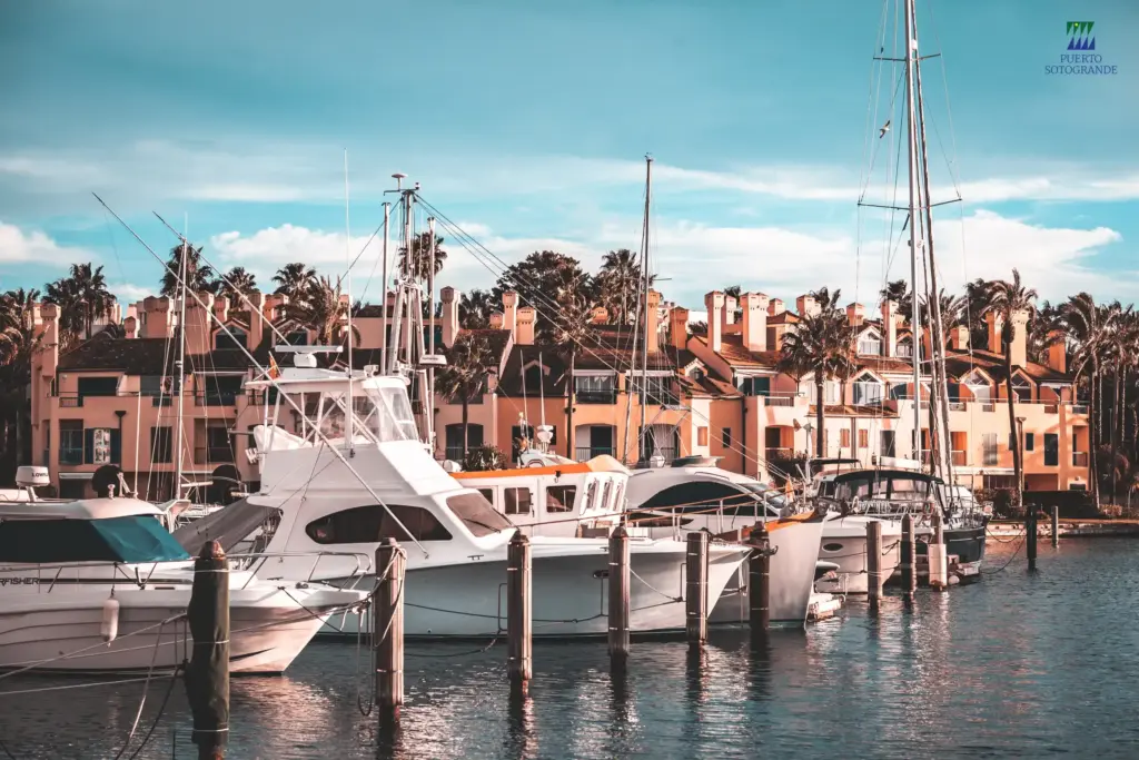 Vista del puerto de Sotogrande